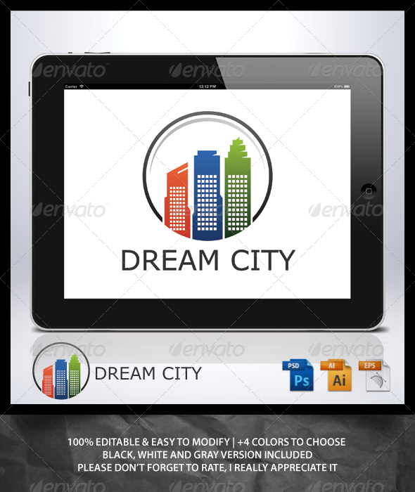 Dream City Logo - Buildings Logo Templates
