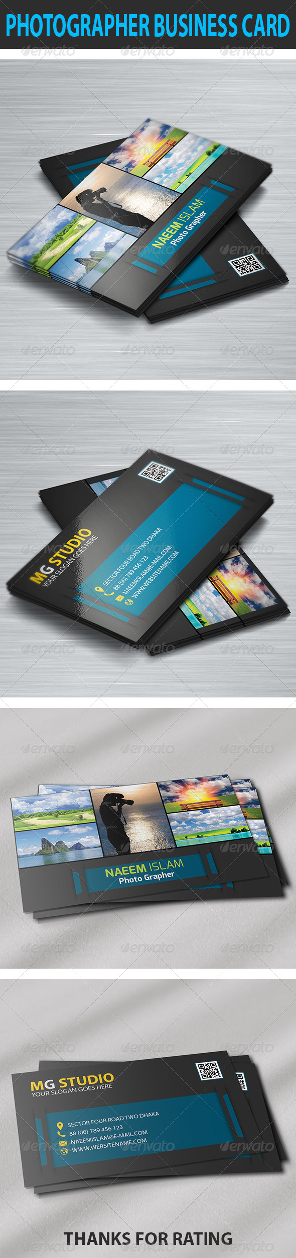 Photographer Business Card - Industry Specific Business Cards