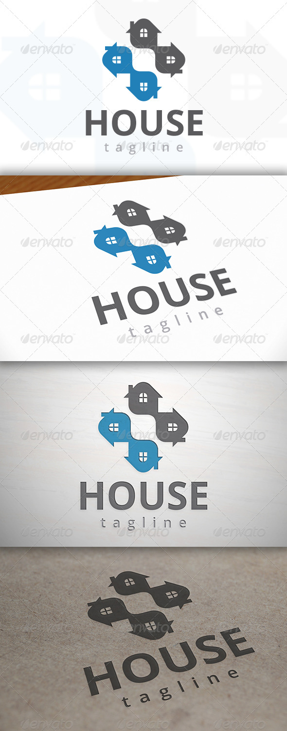 Cross House Logo - Buildings Logo Templates