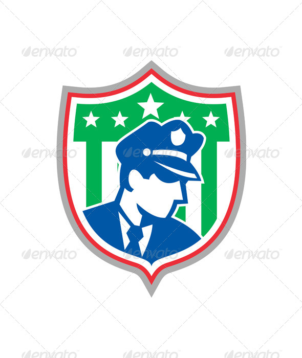 Security Guard Police Officer Shield - People Characters