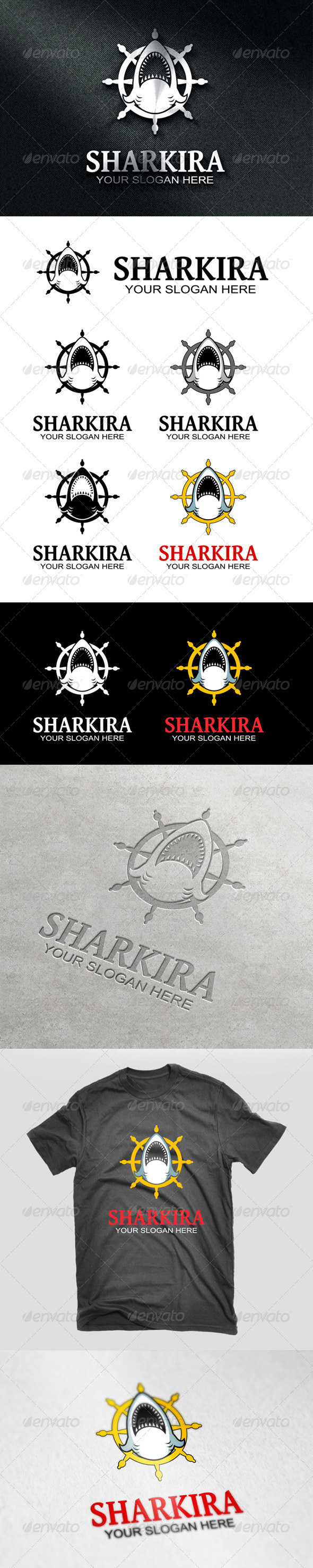 Sharkira Logo - Animals Logo Templates