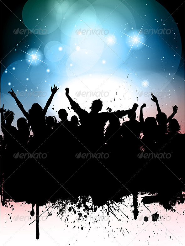 Grunge Party Background by kjpargeter | GraphicRiver