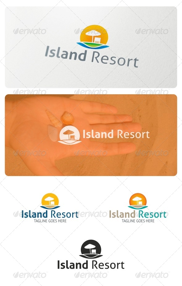 Island Resort Logo - Nature Logo Templates