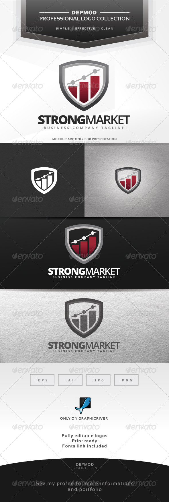 Strong Market Logo - Symbols Logo Templates