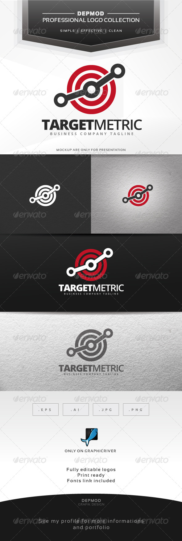 Target Metric Logo - Symbols Logo Templates