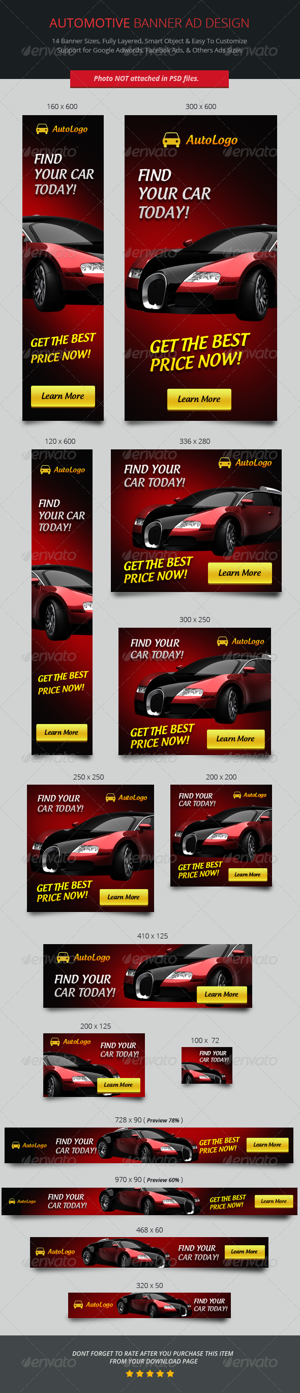 Automotive Banner ad Design - Banners & Ads Web Elements