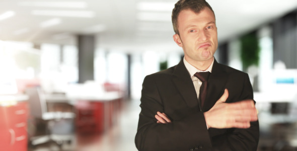 Businessman Making Not Bad Action alt