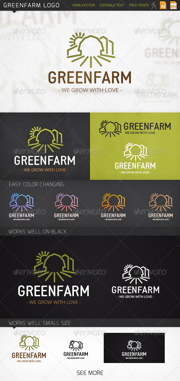 Greenfarm Logo Template - Buildings Logo Templates