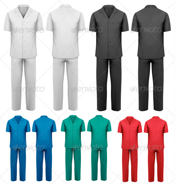 Set of Medical and Doctor Clothes - Health/Medicine Conceptual