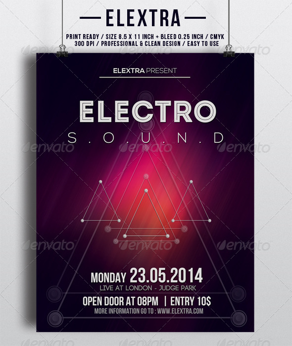 Elextra Flyer - Clubs & Parties Events