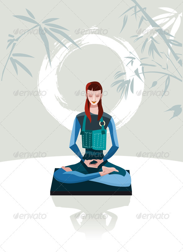 Woman Meditating - Religion Conceptual