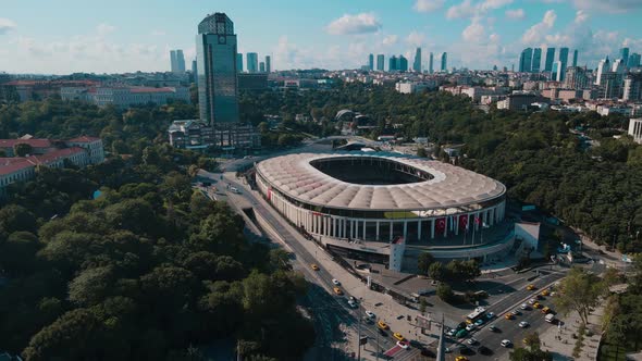 turkey istanbul stadium aerial view