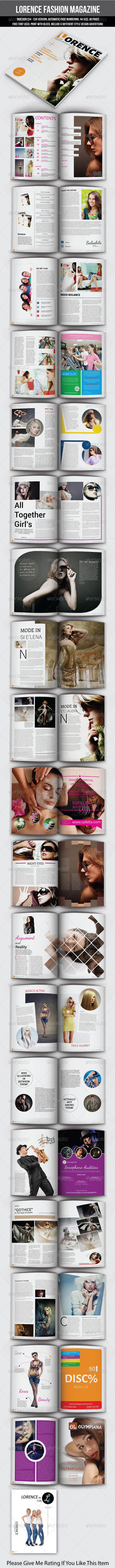 Lorence Fashion Magazine - Magazines Print Templates