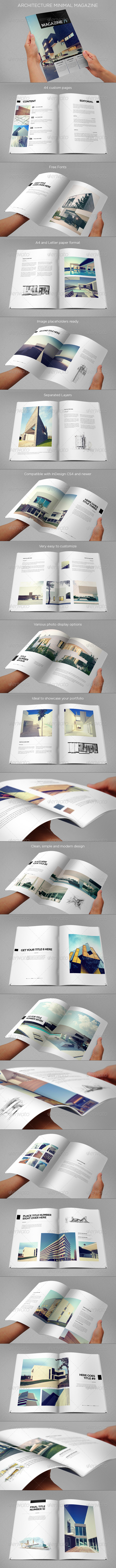 Architecture Minimal Magazine - Magazines Print Templates