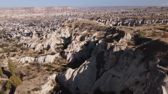 Cappadocia Landscape Aerial View. Turkey. Goreme National Park alt
