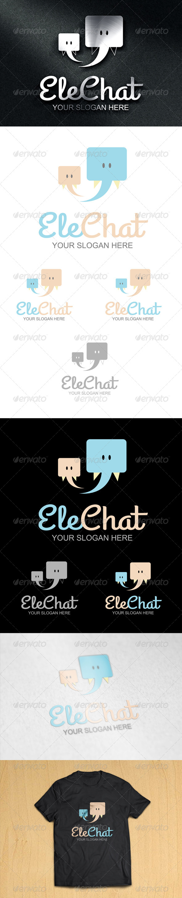 EleChat Logo - Animals Logo Templates