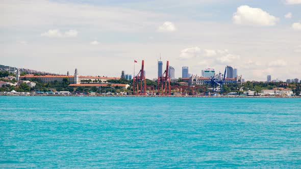 Port of Haydarpasa, Istanbul Turkey Timelapse alt