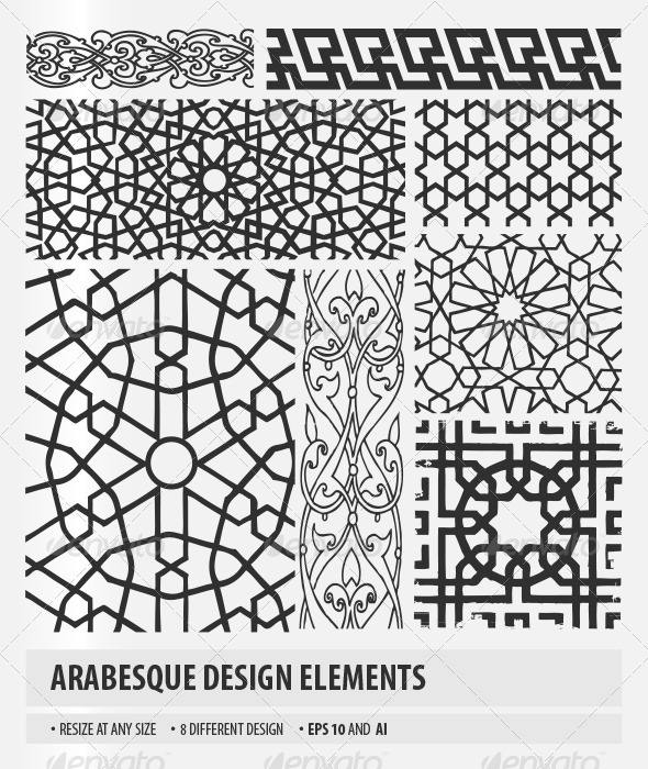 Arabesque Design Elements by emirsimsek GraphicRiver
