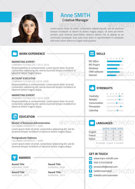 Resume, Print Templates | GraphicRiver