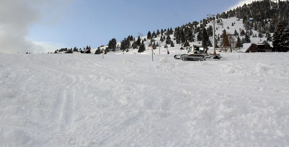 Ski Resort and Snowcat