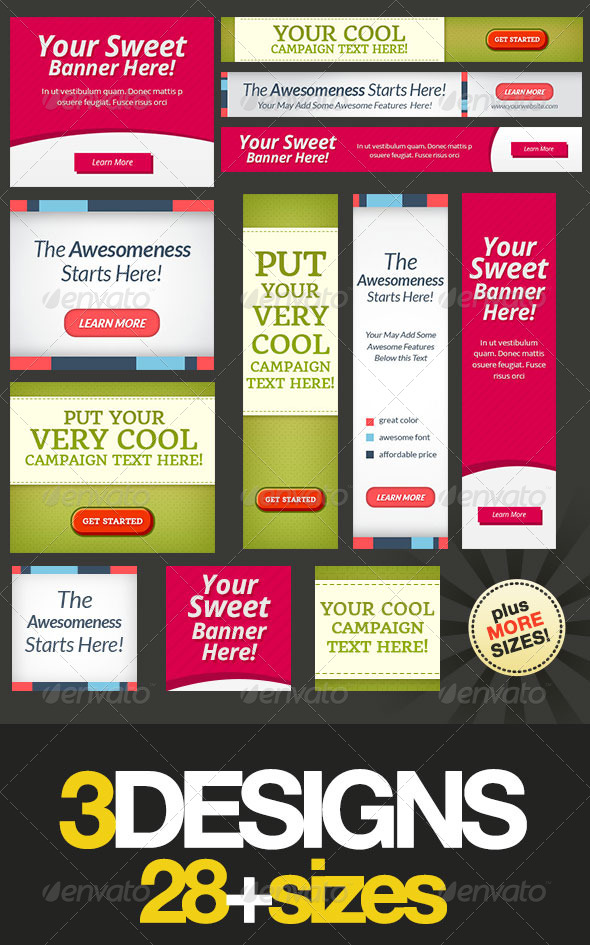 Multipurpose Web Banner Design Bundle 6 - Banners & Ads Web Elements