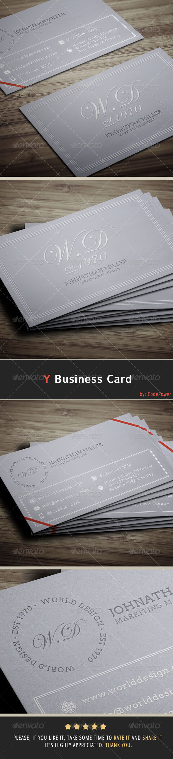 Y Business Card - Creative Business Cards