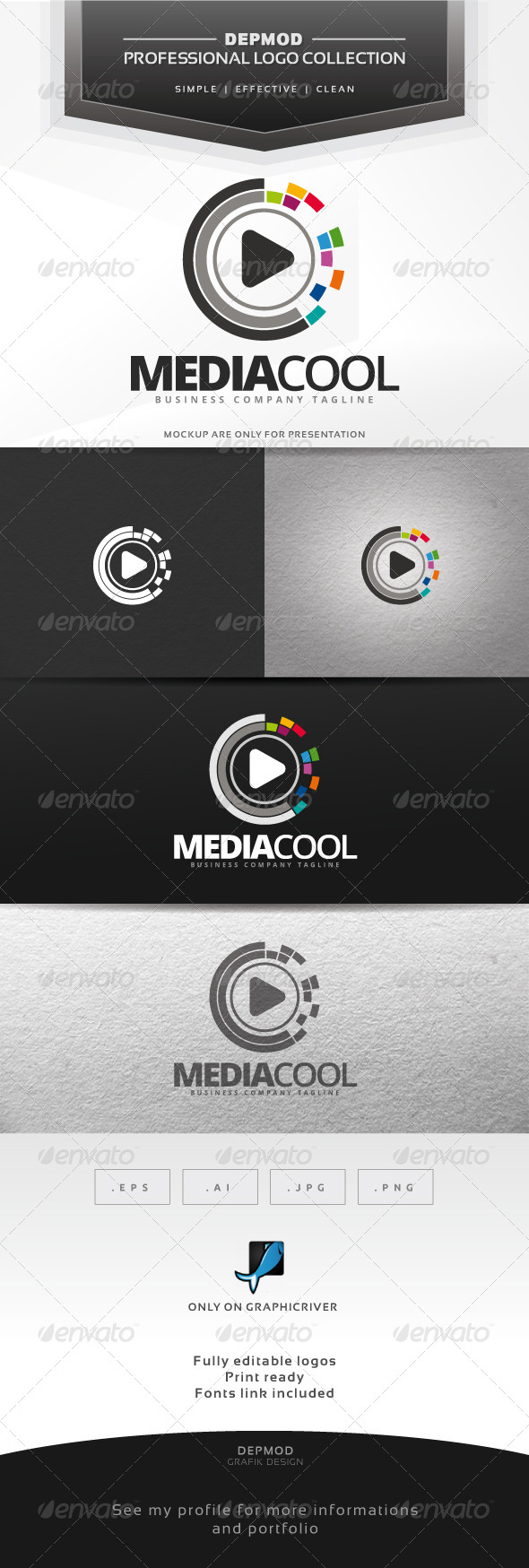 Media Cool Logo - Symbols Logo Templates