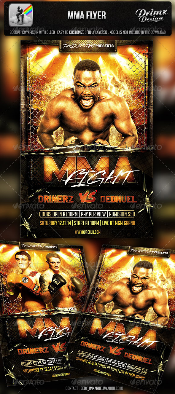 MMA Flyer - Events Flyers