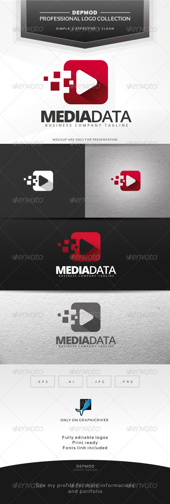 Media Data Logo - Symbols Logo Templates