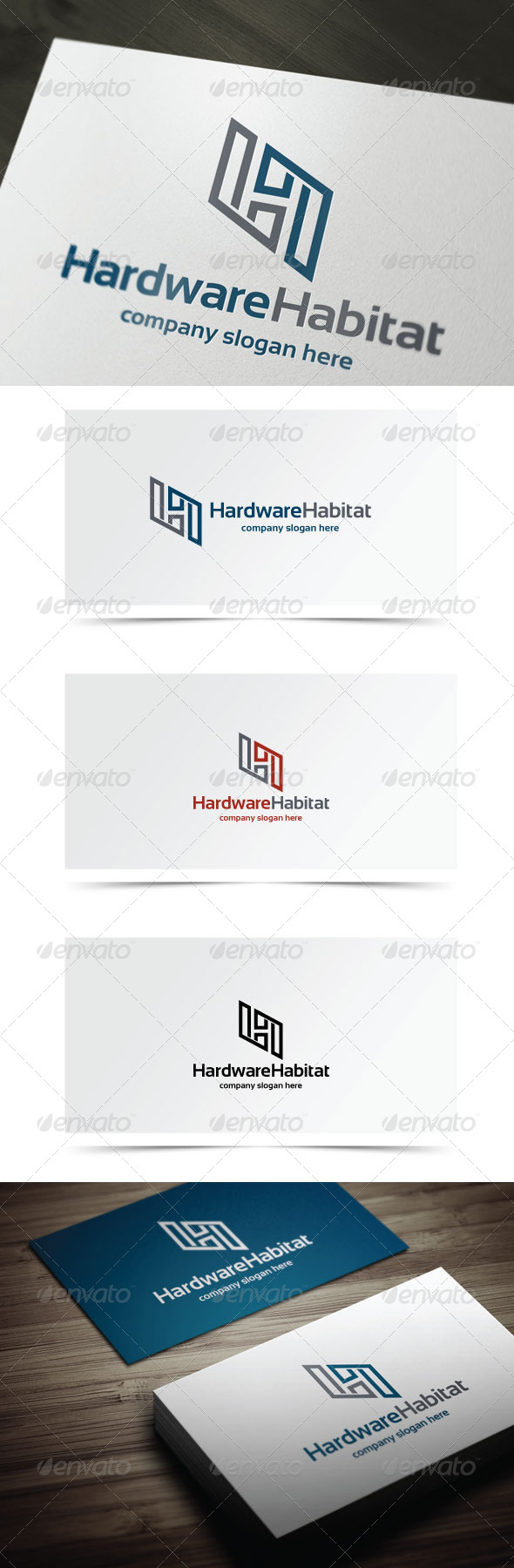 Hardware Habitat - Letters Logo Templates