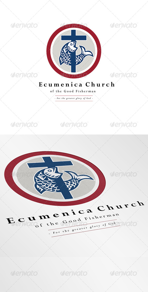 Ecumenica Church Good Fisherman Logo - Symbols Logo Templates