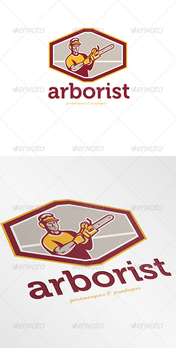 Arborist Gardenscapers and Greenfingers Logo - Humans Logo Templates
