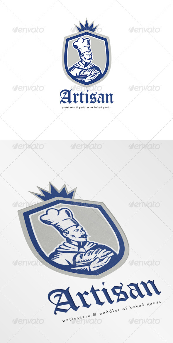 Artisan Patisserie and Peddler of Baked Goods Logo - Humans Logo Templates
