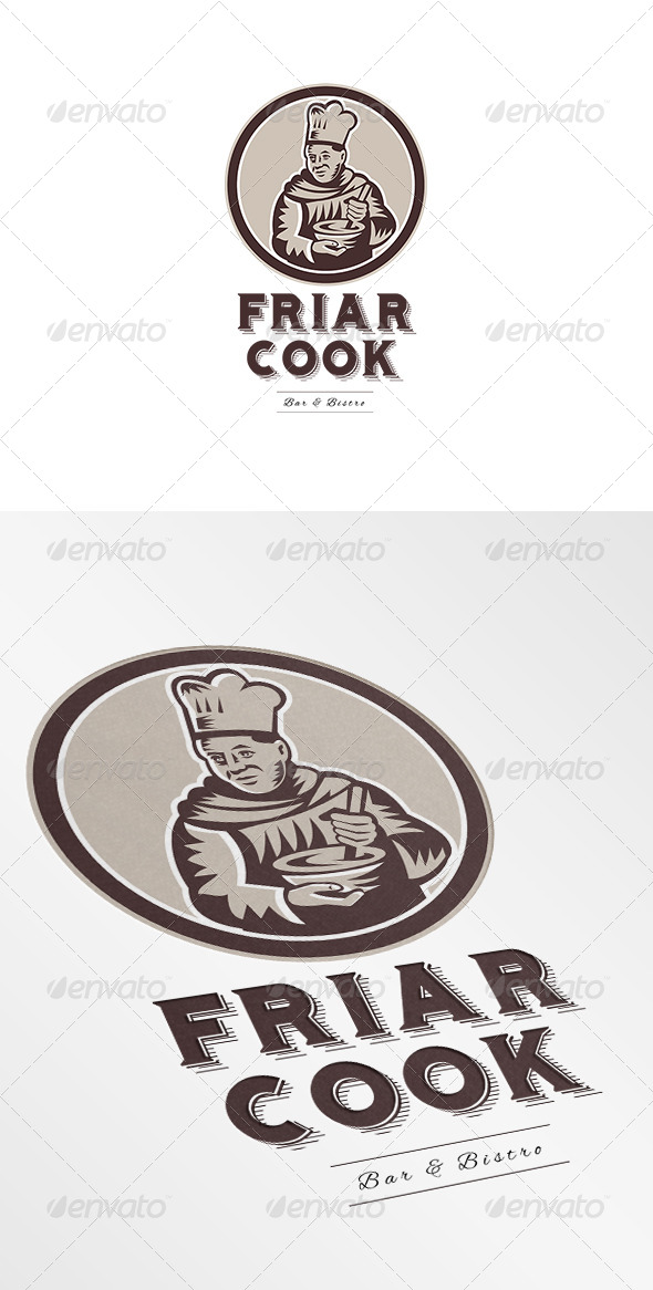 Friar Cook Bar and Bistro Logo - Humans Logo Templates