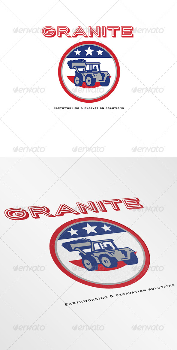 Granite Earthmoving and Excavation Solutions Logo - Objects Logo Templates
