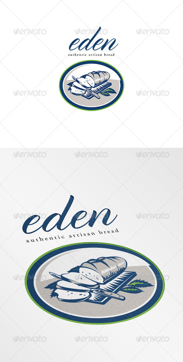 Eden Authentic Artisan Bread Logo - Food Logo Templates