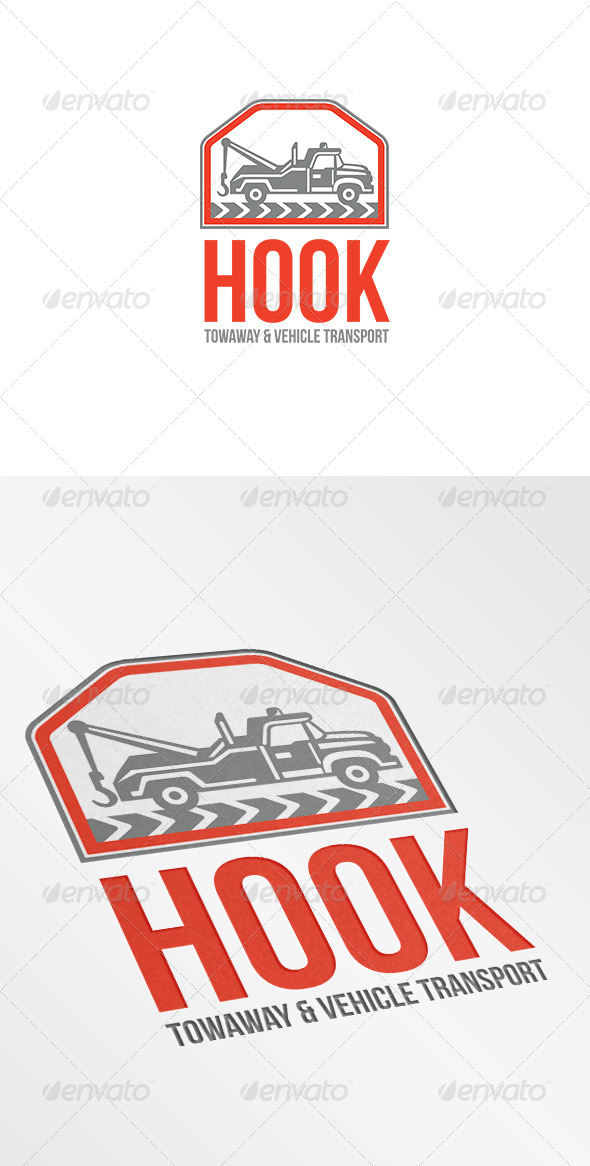 Hook Towaway and Vehicle Transport Logo - Objects Logo Templates