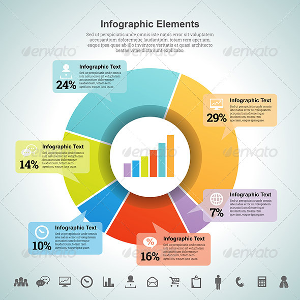 Pie Percentage Infographic Element by hermin_utomo | GraphicRiver