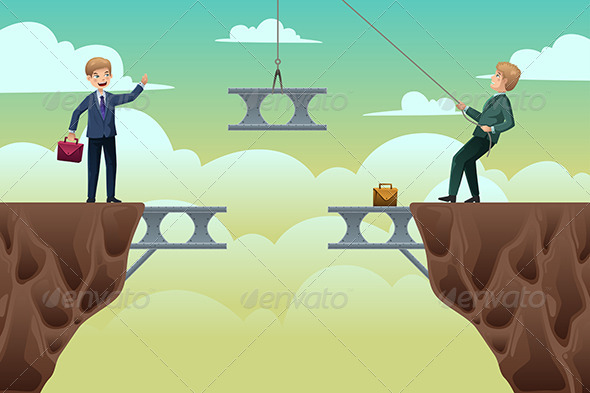 Business Concept of Teamwork - Concepts Business