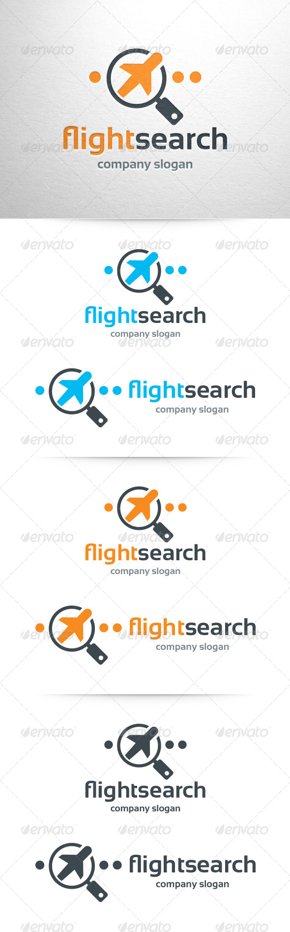 Flight Search Logo Template - Objects Logo Templates