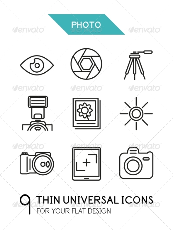 Collection of Photo Icons - Miscellaneous Vectors