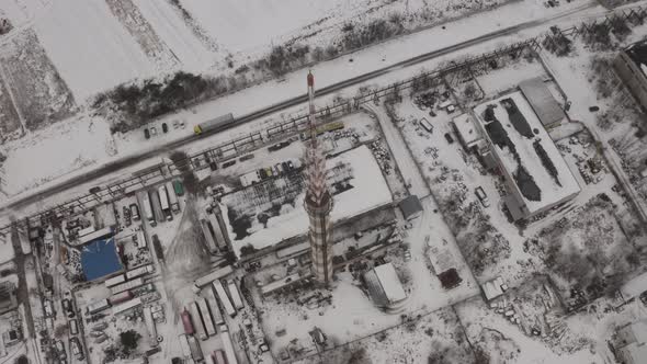 Rotation Mobile Communication Tower Outside The City alt