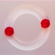 3D Animation of Two Red Balls Spinning in a Circle on a White Background - VideoHive Item for Sale