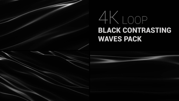 Black Contrasting Waves Pack