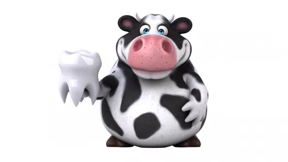 Fun cow - 3D Animation with alpha alt
