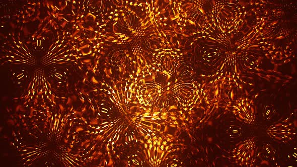 Orange Magic Abstract Pattern