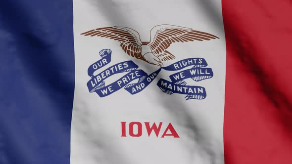 Iowa flag. alt