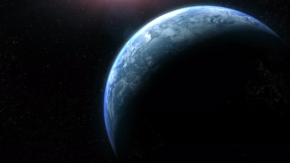 Cinematic Planet Earth Rotation Animation 03