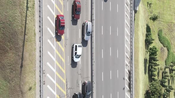 Cars on the Road Aerial View alt