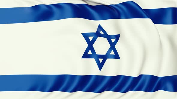 4K Seamlessly Looping Israel Flag Series E